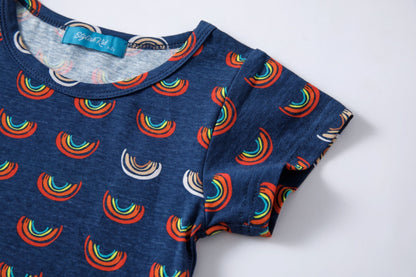 Boob Over the Rainbow Kids top