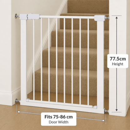 FYLO 3x Baby Safety Stair Gate  Pressure Fit 75-86cm (3 pack)